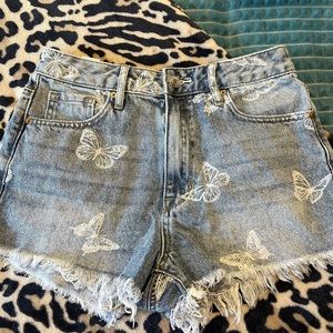 PacSun High Rise Butterfly Shorts